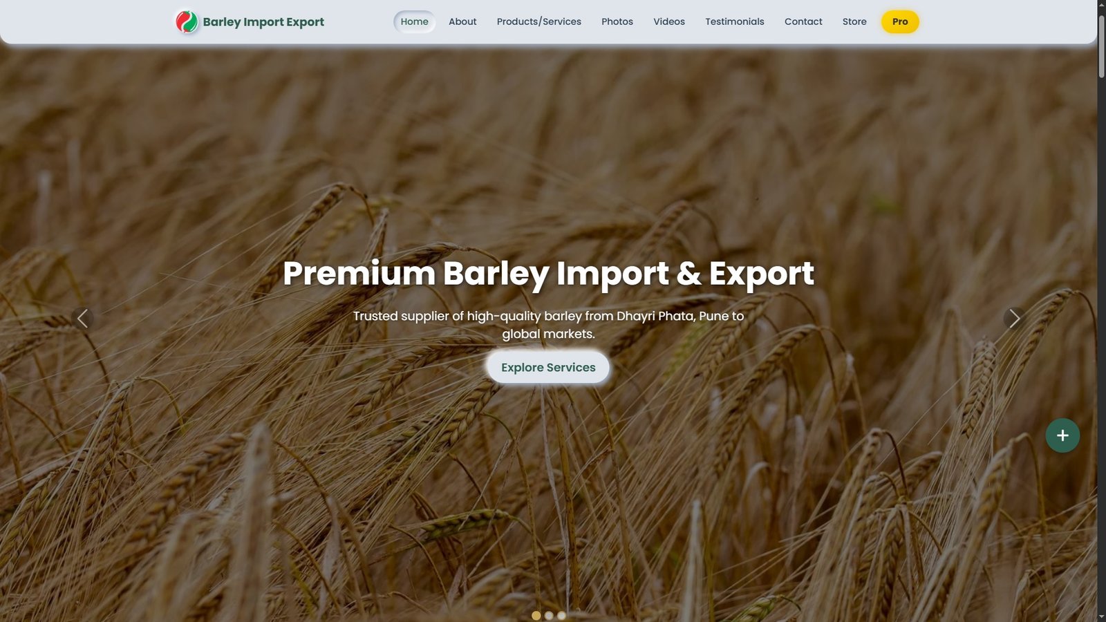 Barley Import Export