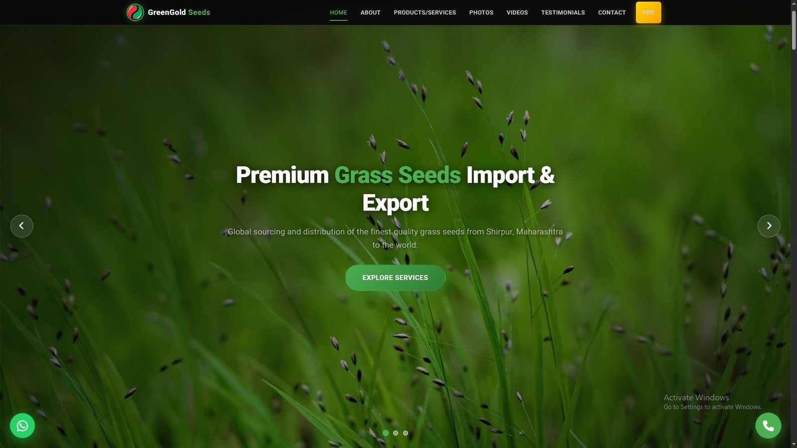 Grass Seeds Import Export