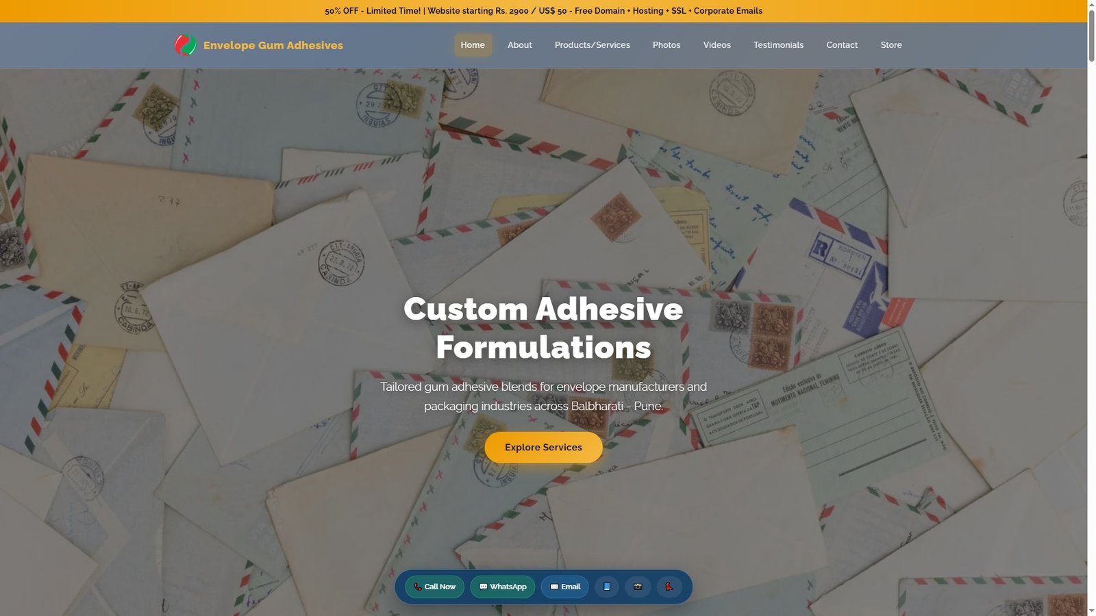 Envelope Gum Adhesives
