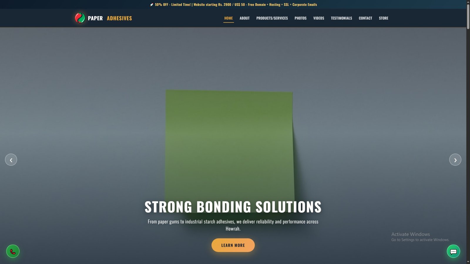 Paper Adhesives