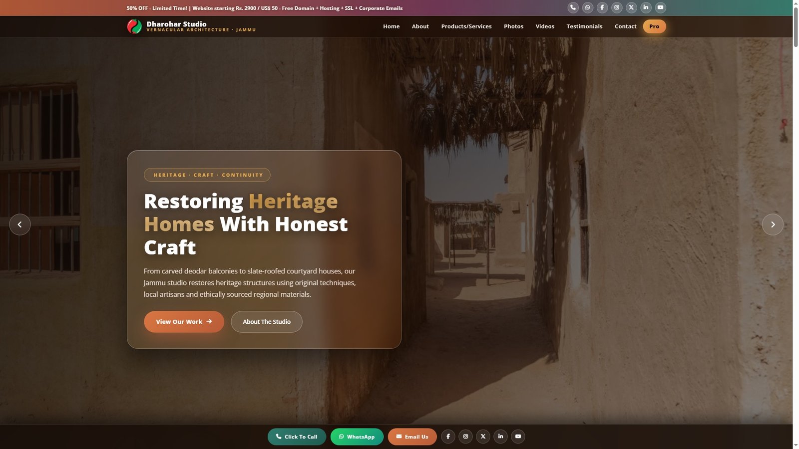 Vernacular Architecture Services
